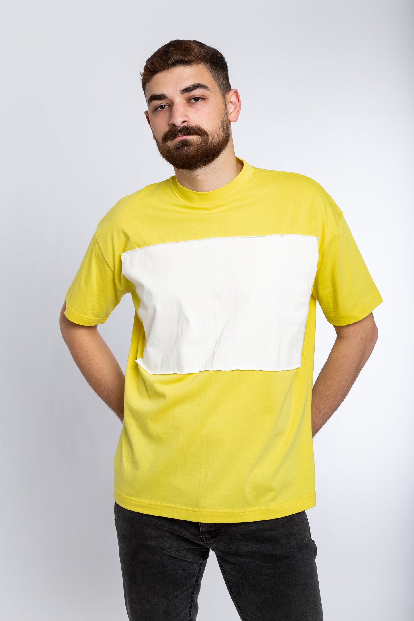 T- shirt with zigzag patch