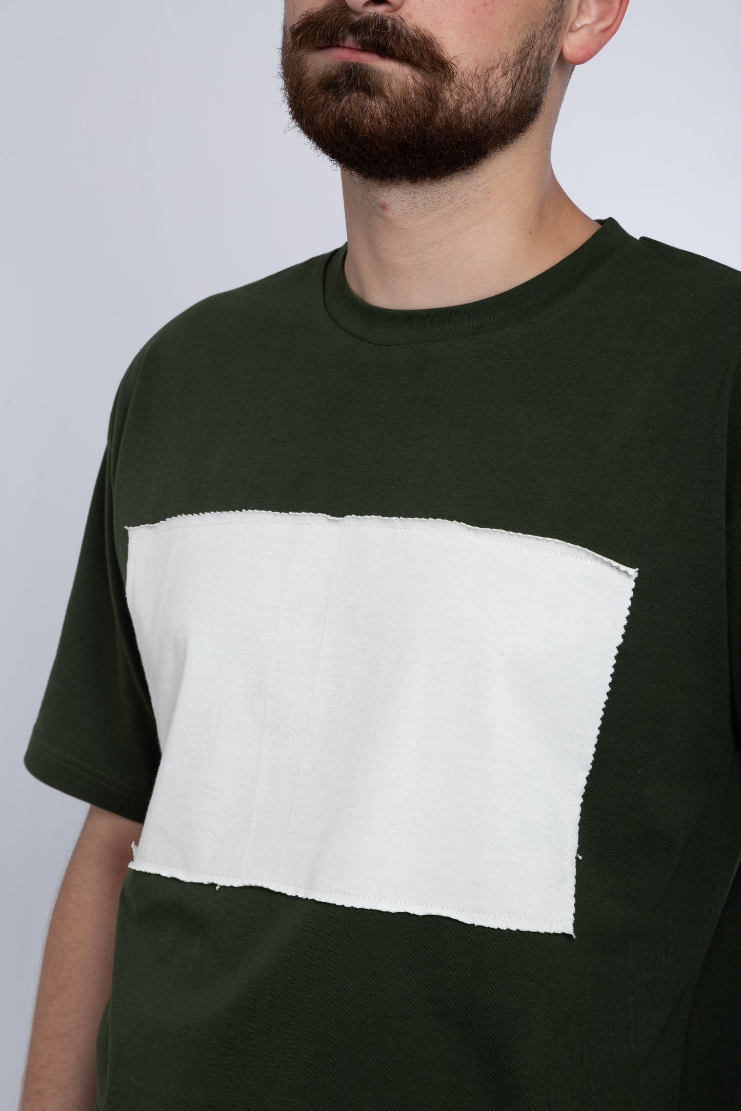 T- shirt with zigzag patch