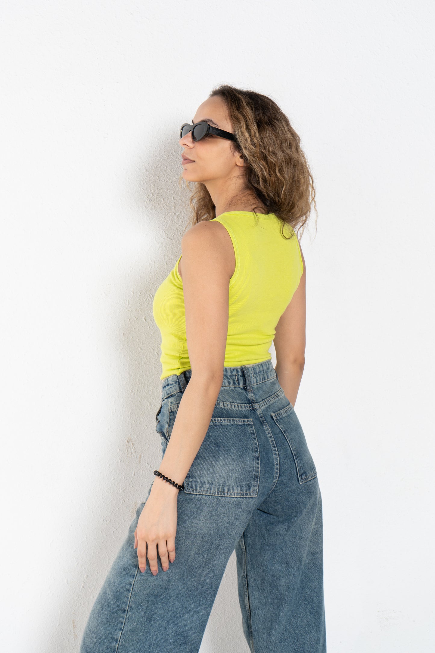 Basic cotton cropped top