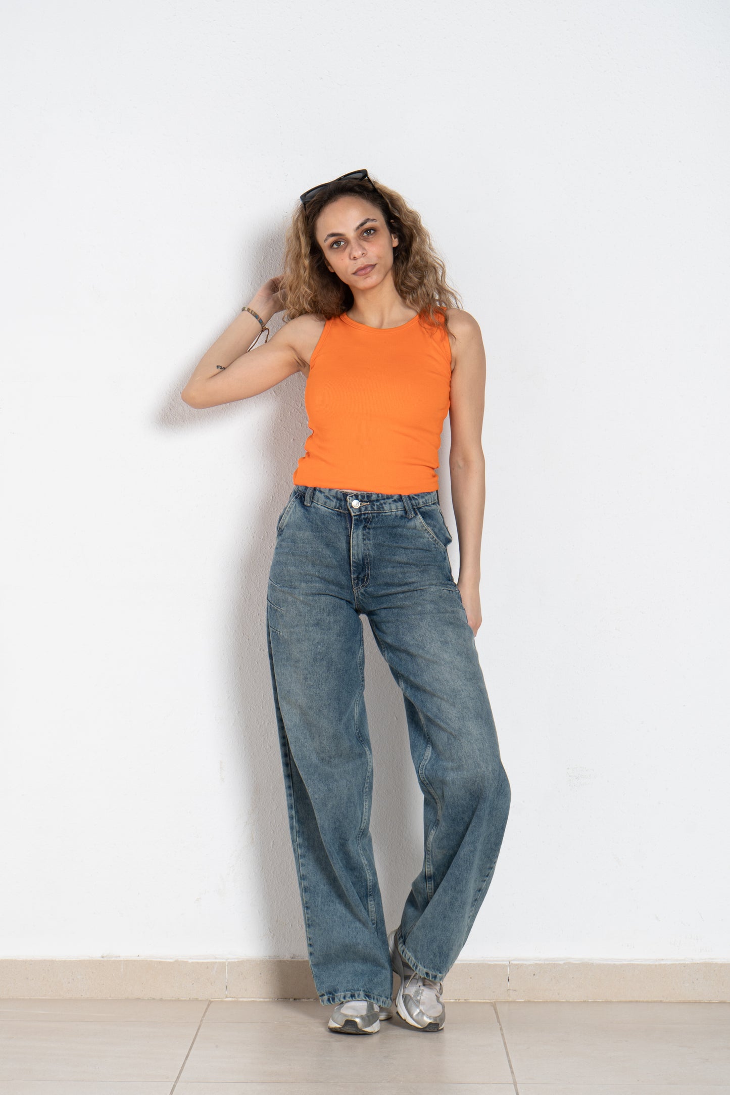 Basic cotton cropped top