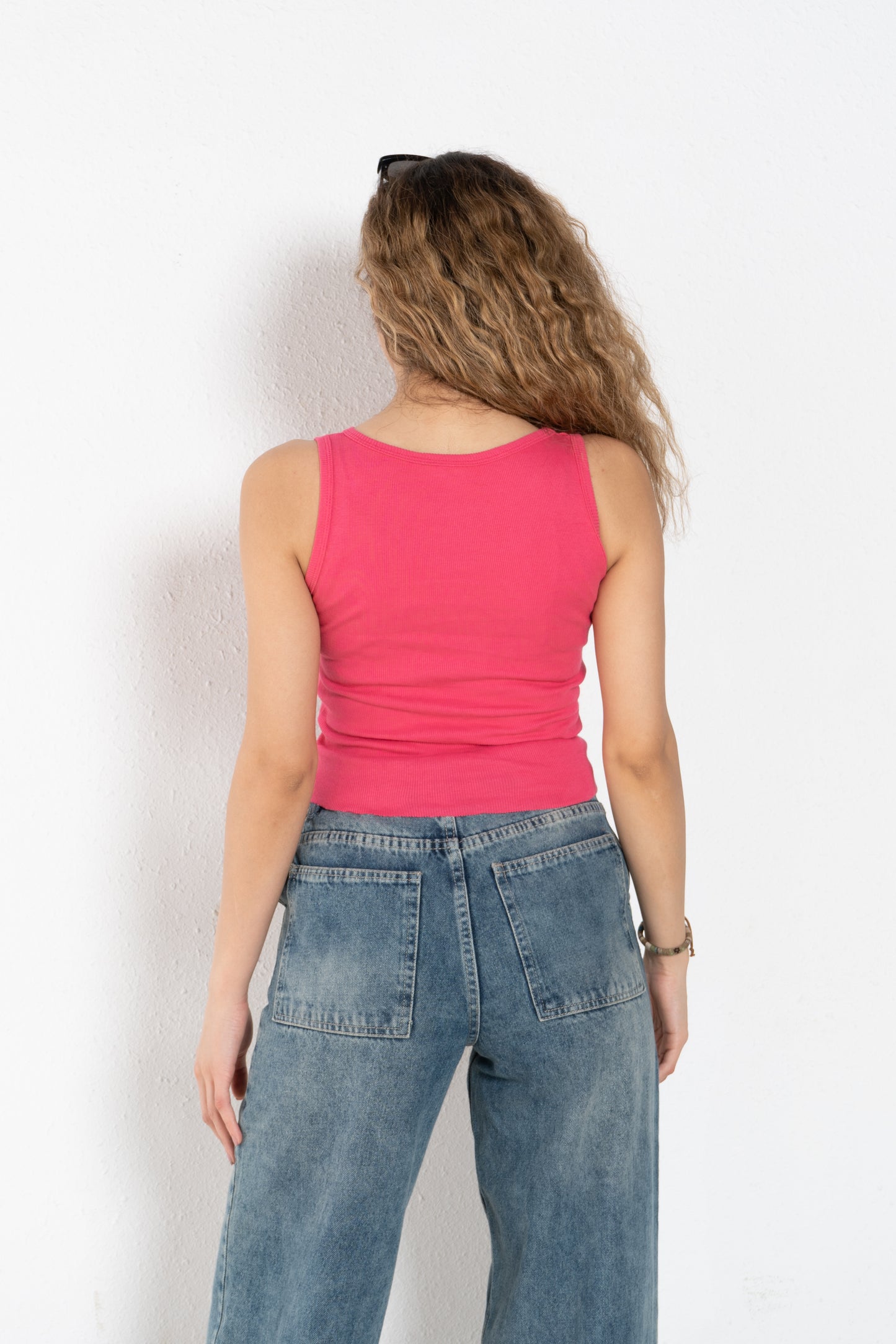 Basic cotton cropped top