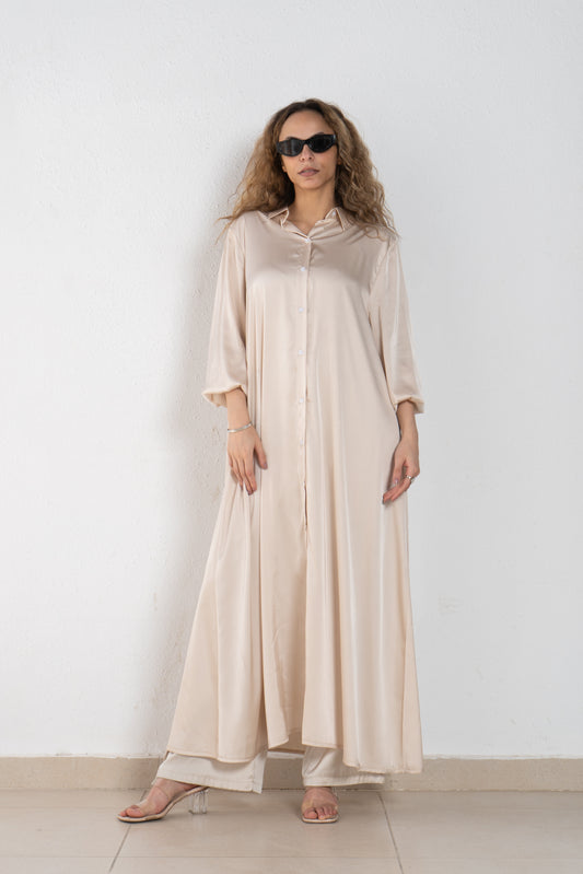 Satin maxi dress