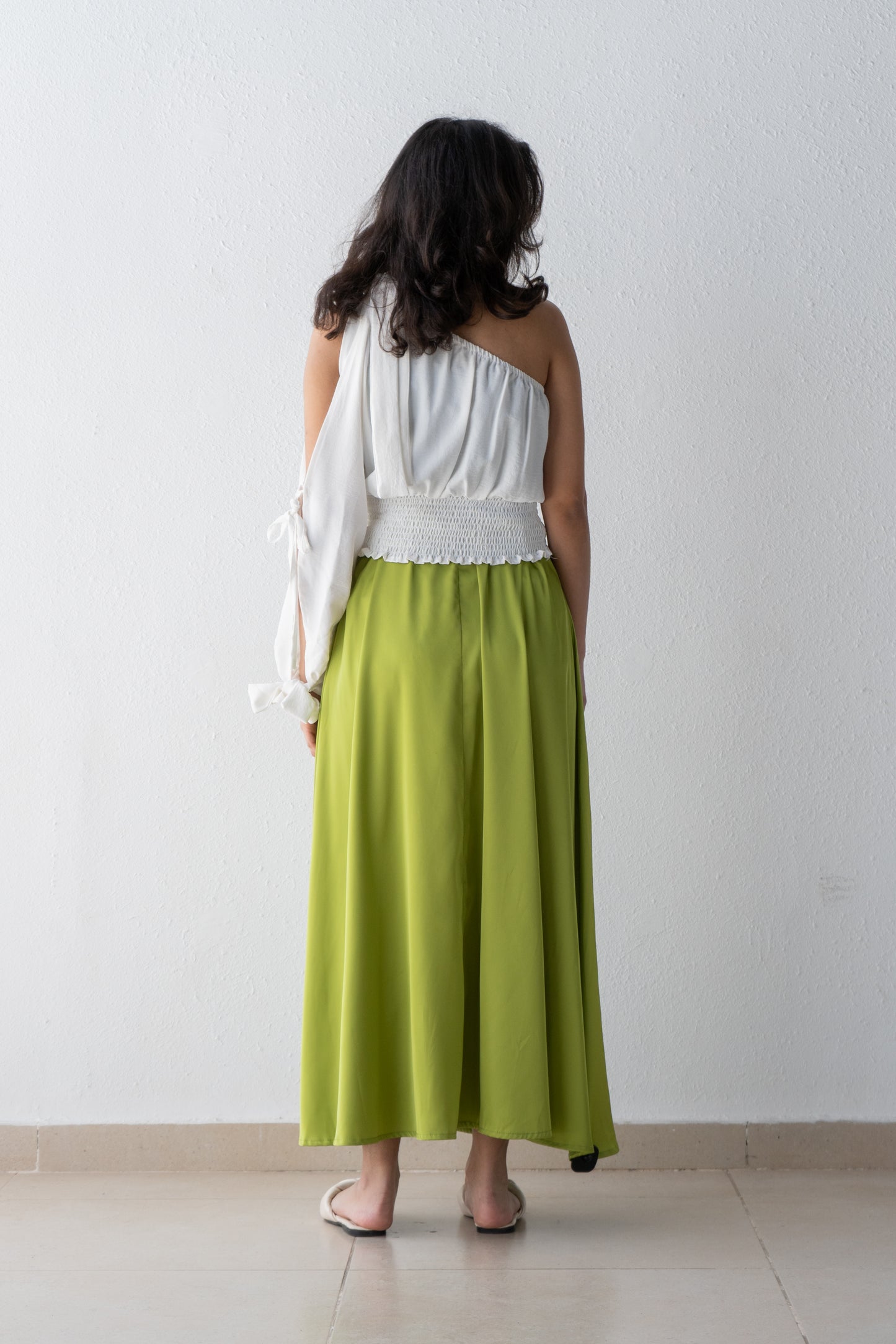 satin maxi skirt