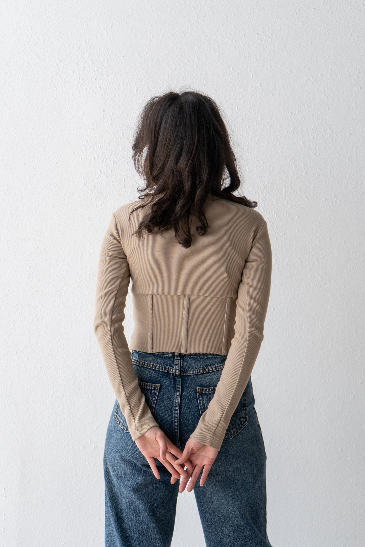 Corset Top With long Sleeves