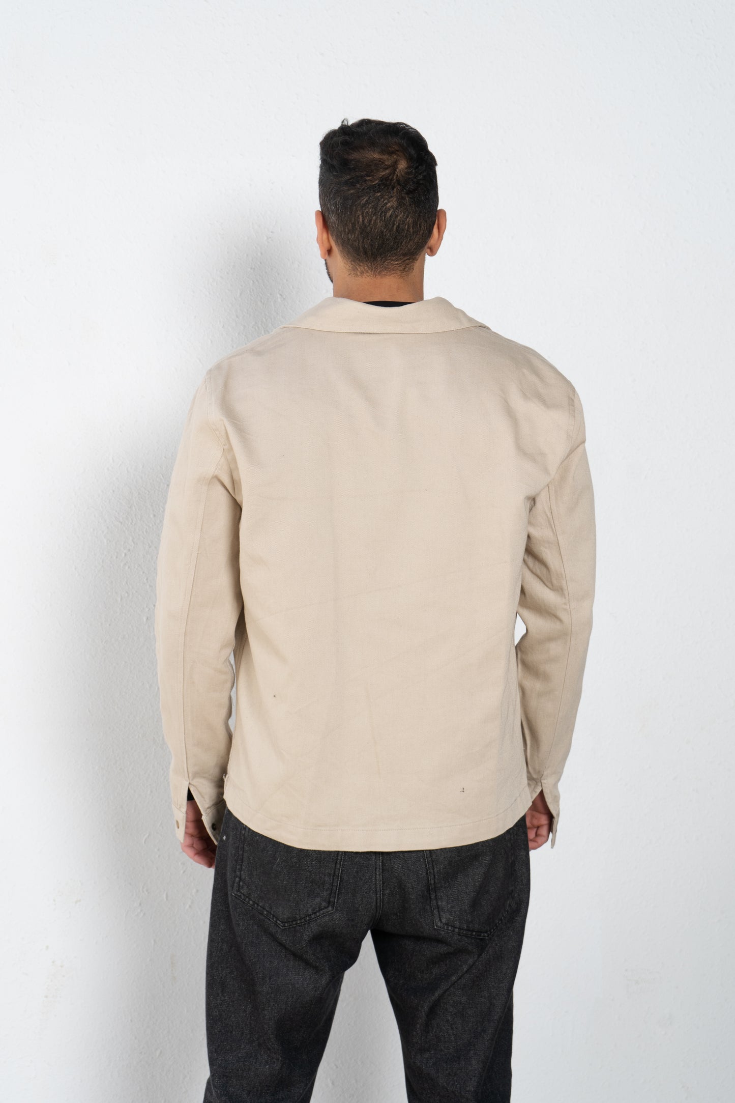 gabardine shirt jacket