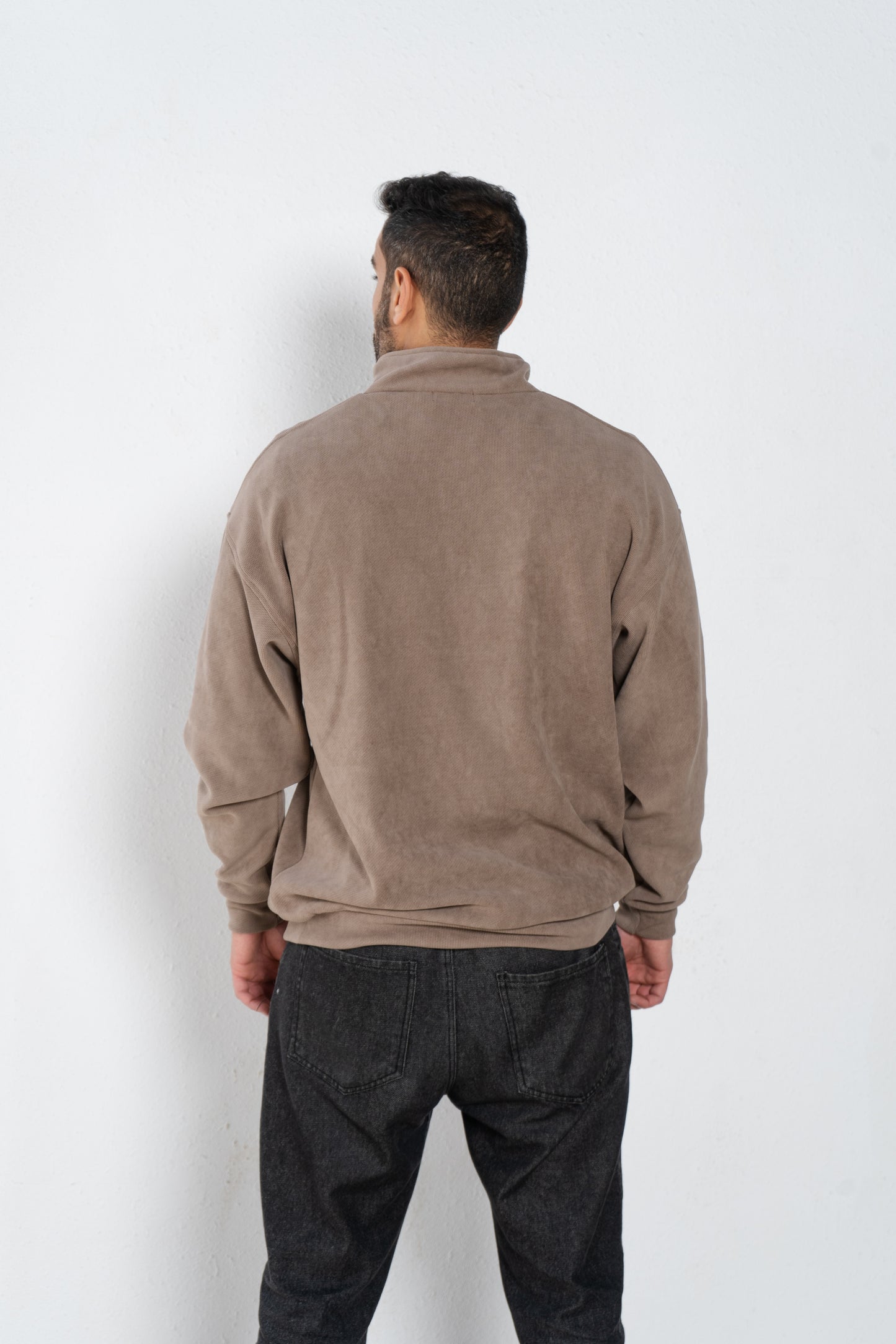 Velvet quarter zip