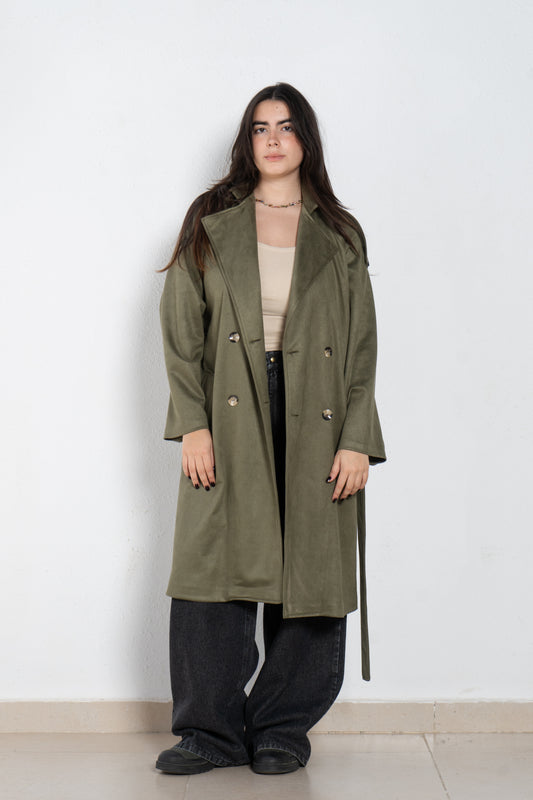 Seude trench coat