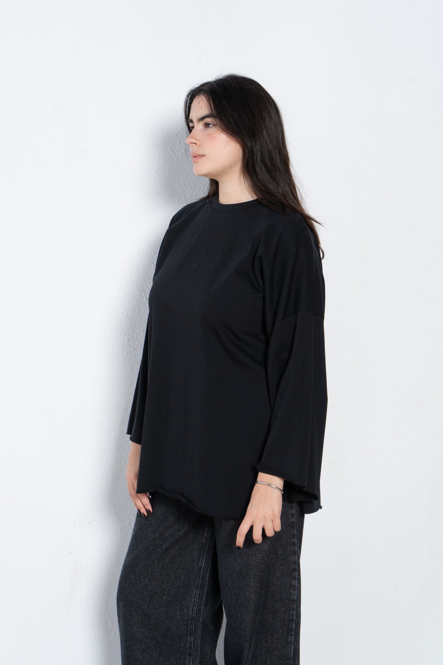 Long sleeves oversized t shirt