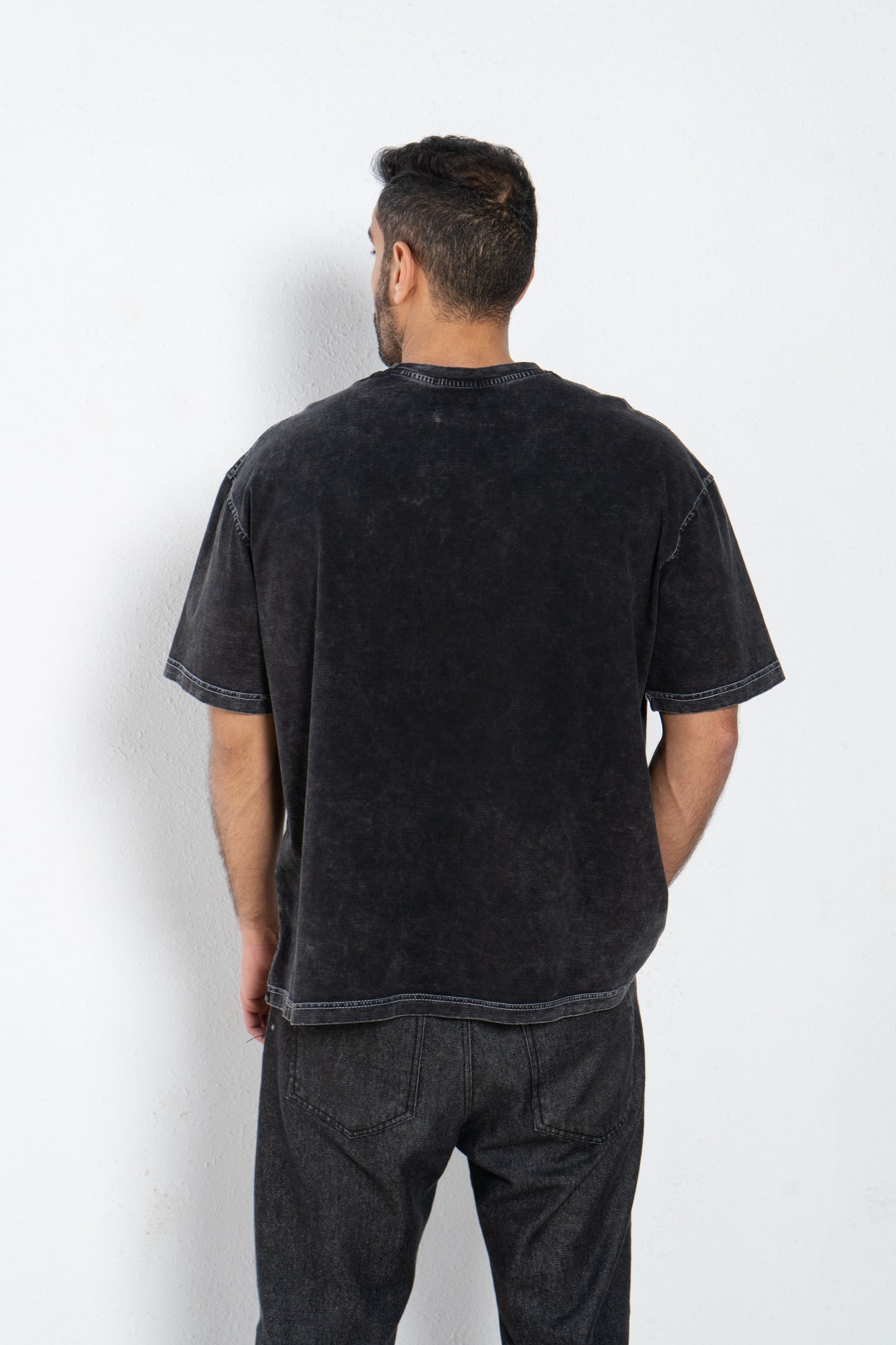 Washed basic oversized t shirt