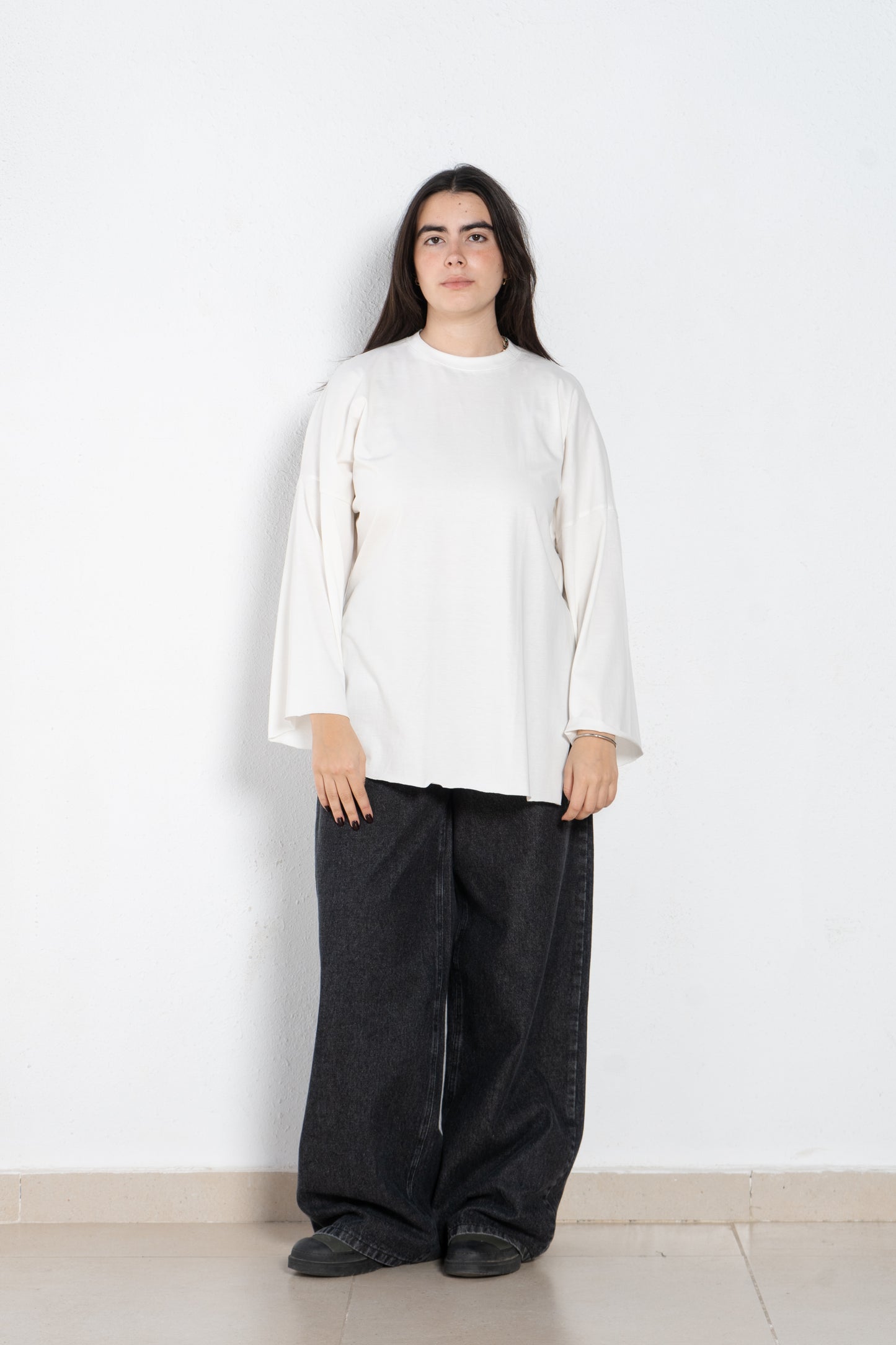 Long sleeves oversized t shirt