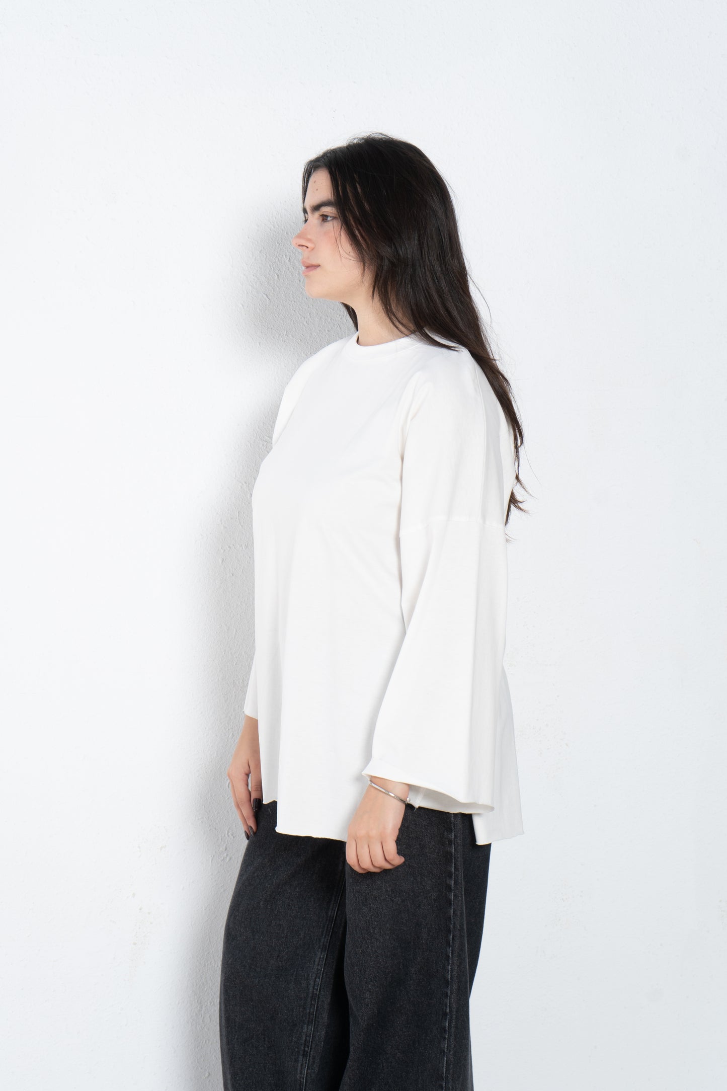 Long sleeves oversized t shirt