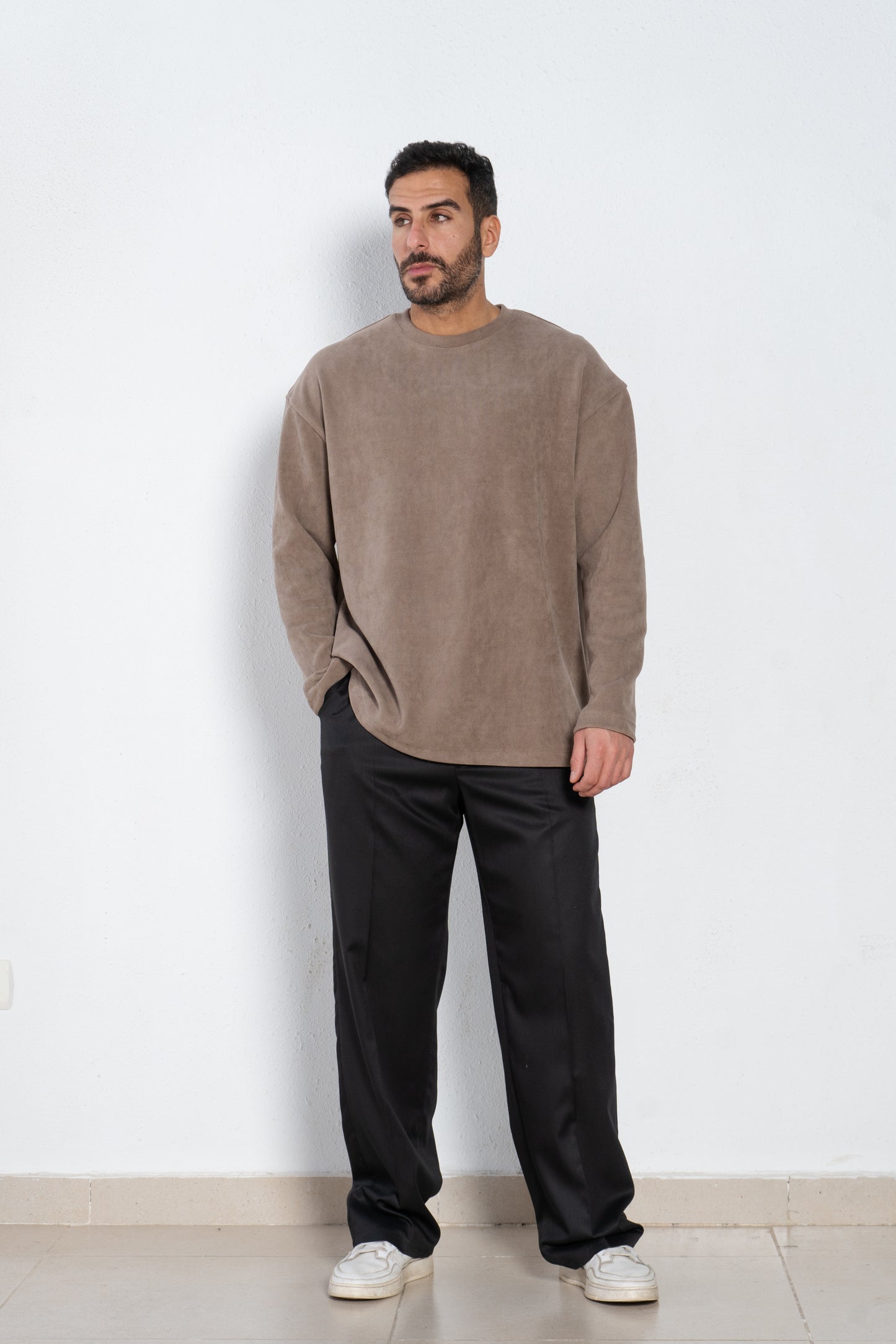 Velvet long sleeves t shirt