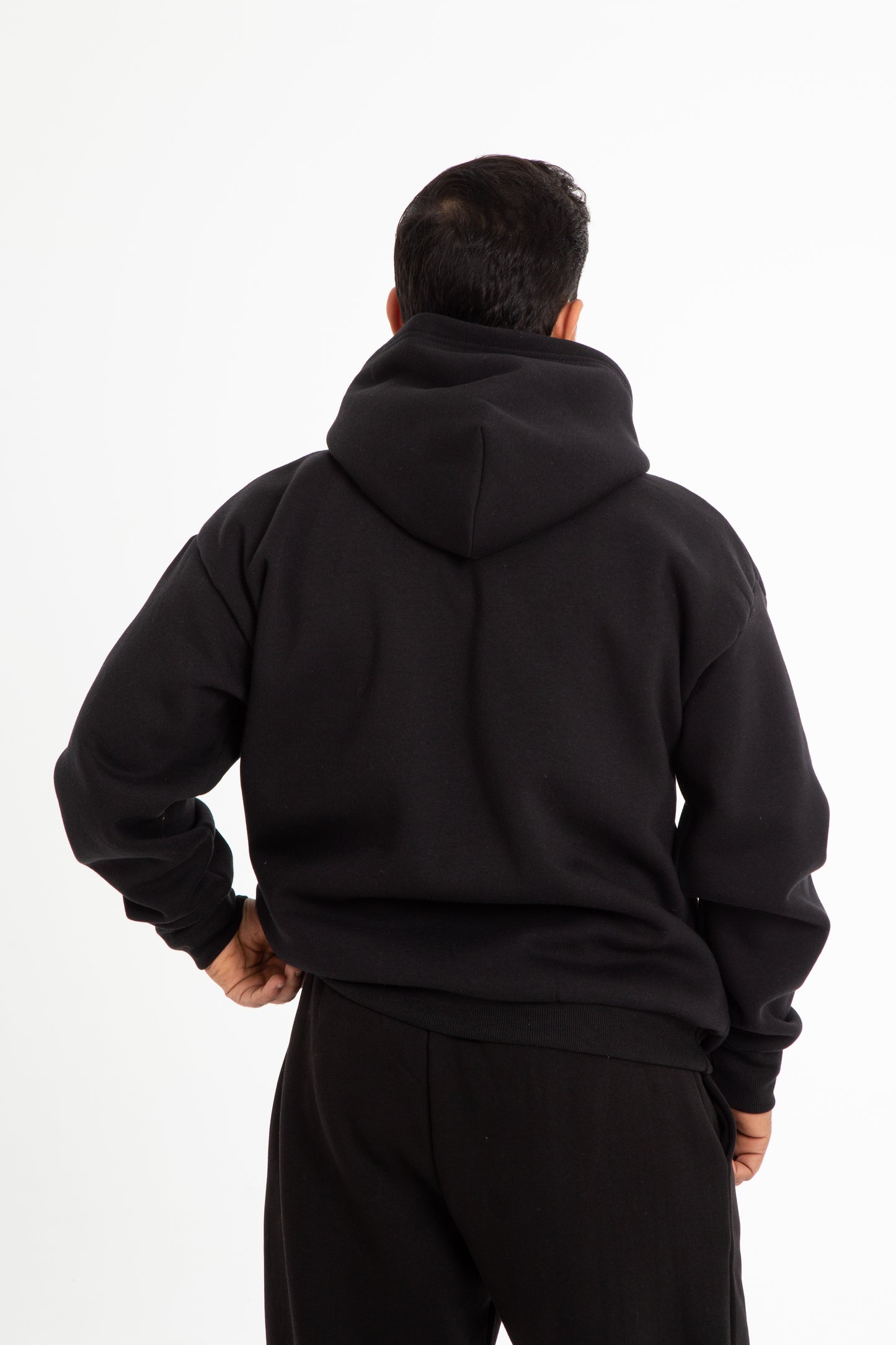 Basic oversized hoodie with inside fleece