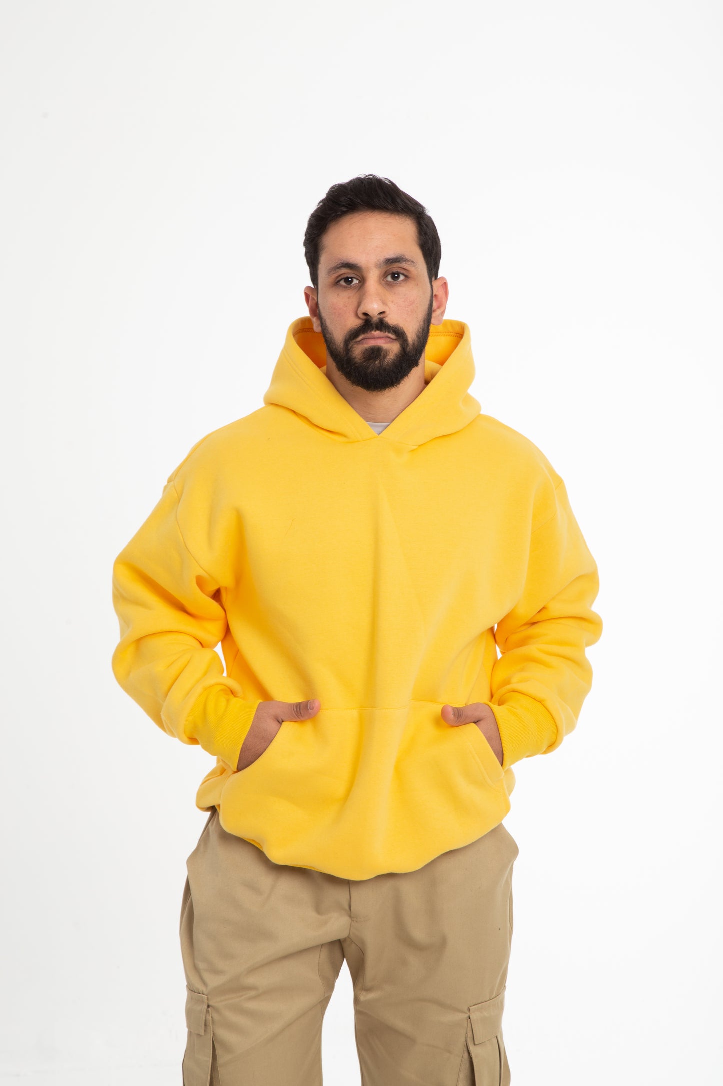 Basic oversized hoodie with inside fleece