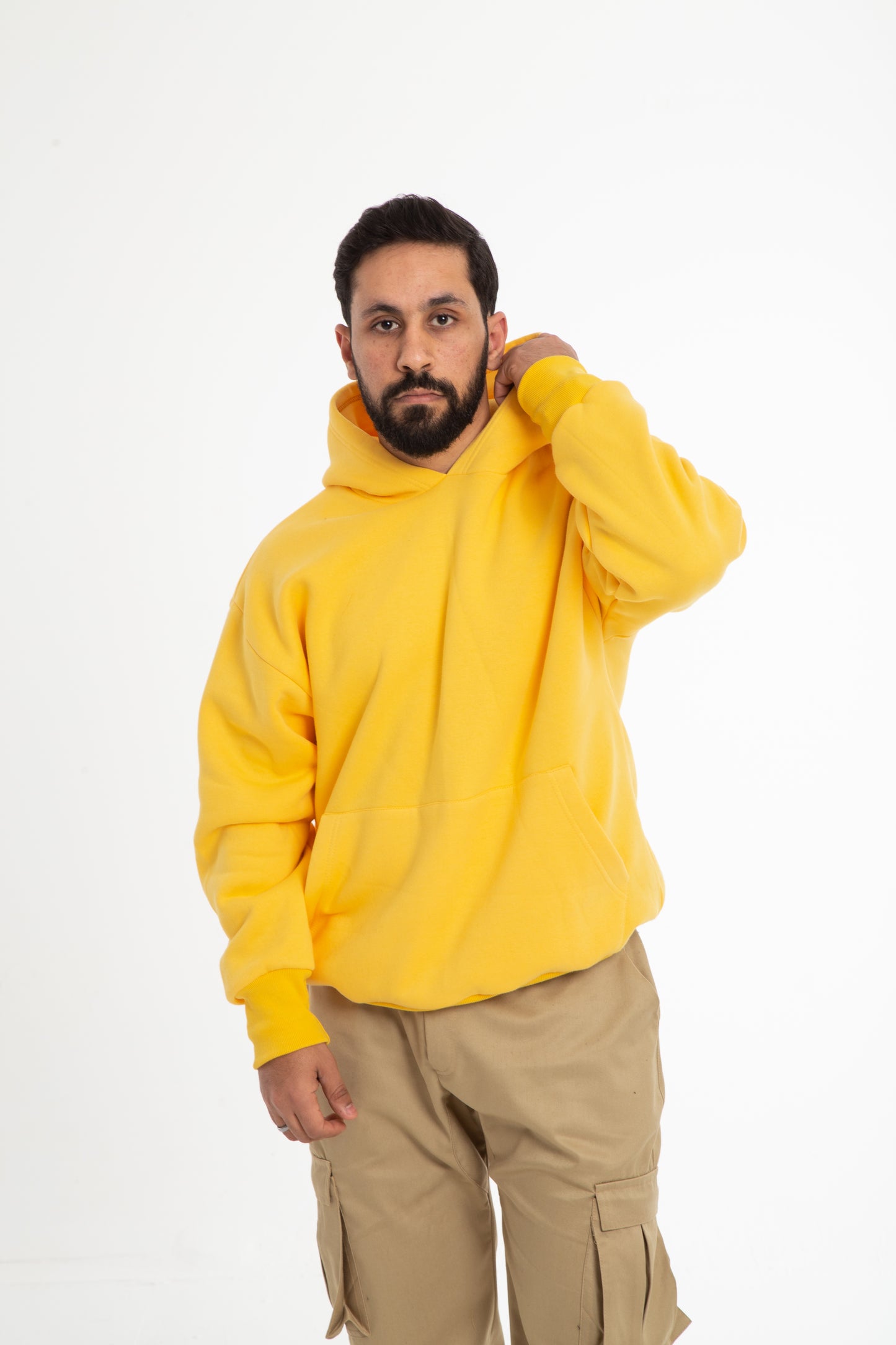 Basic oversized hoodie with inside fleece