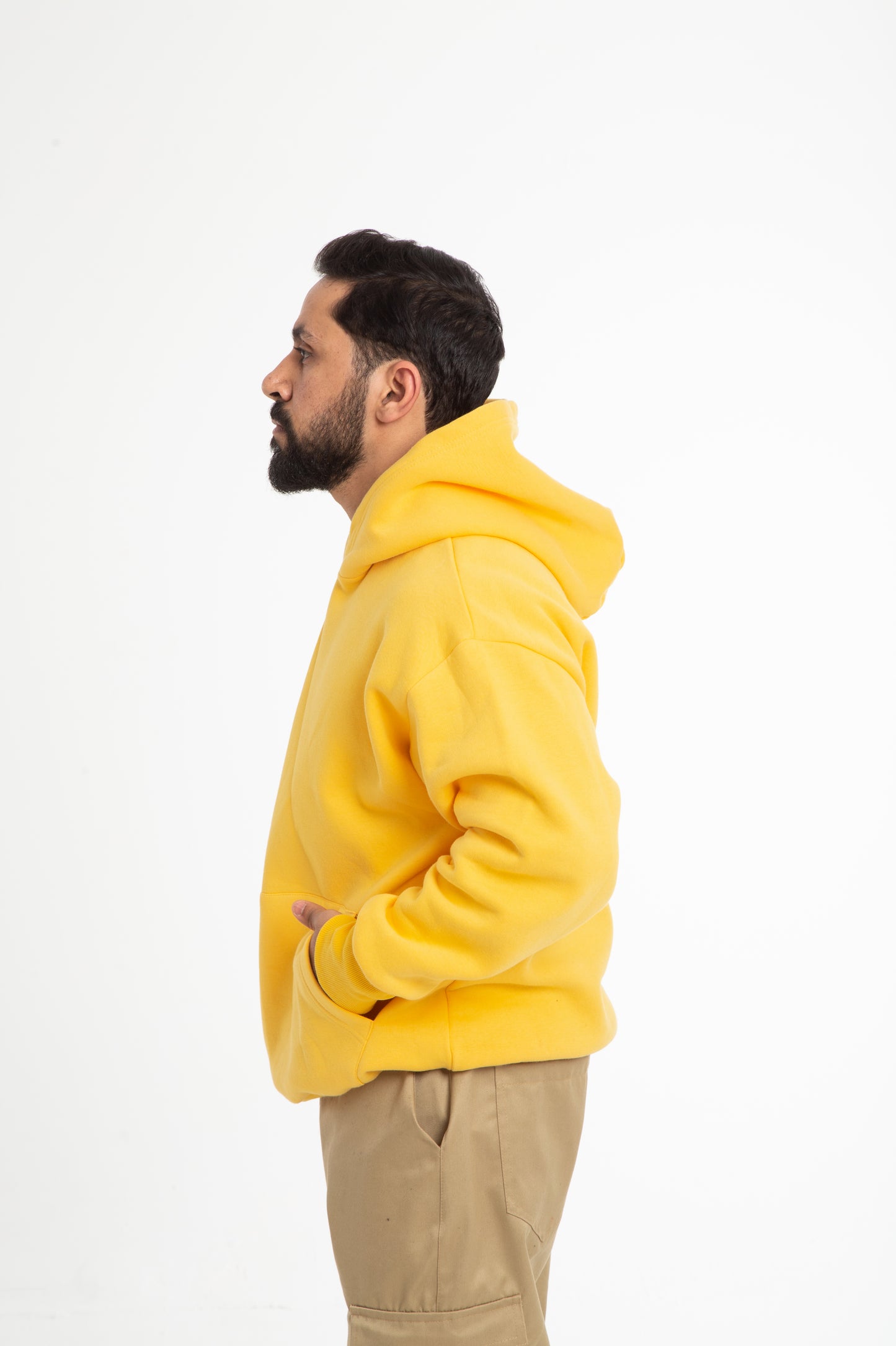 Basic oversized hoodie with inside fleece