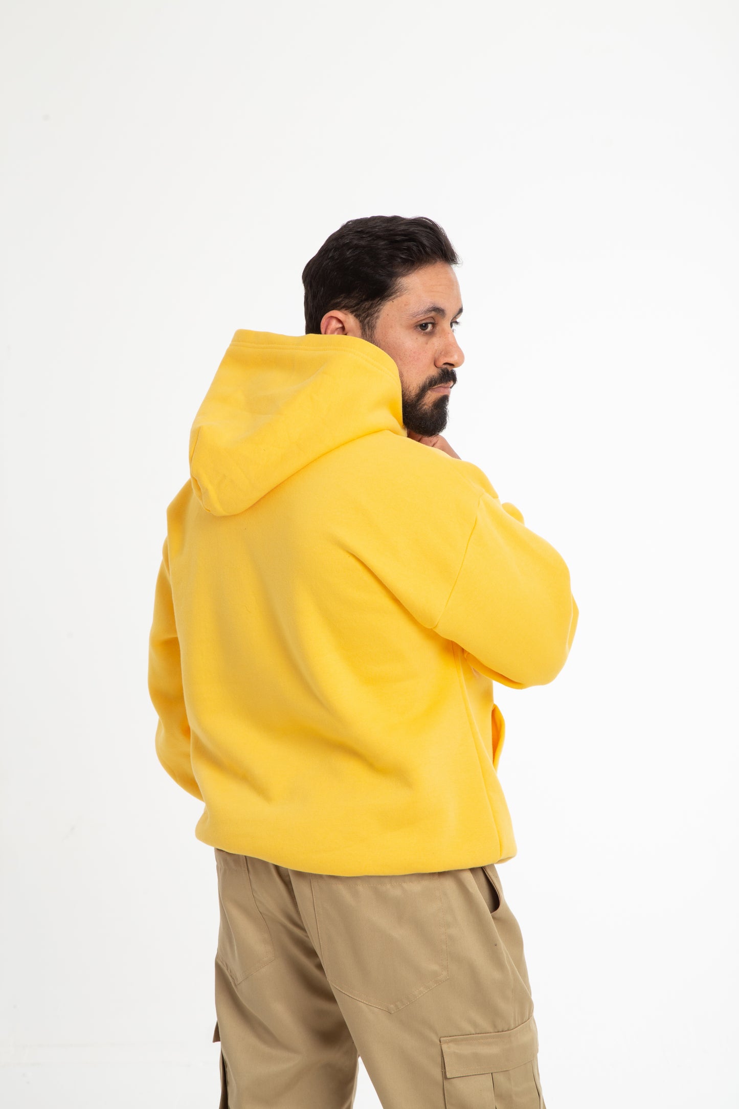 Basic oversized hoodie with inside fleece