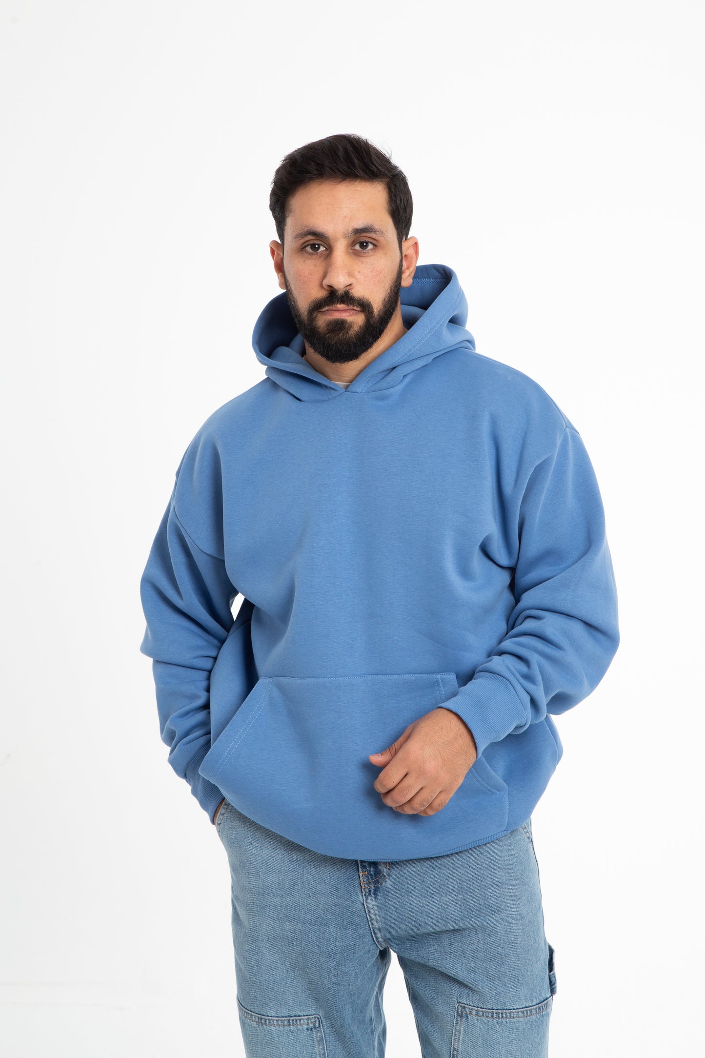 Basic oversized hoodie with inside fleece