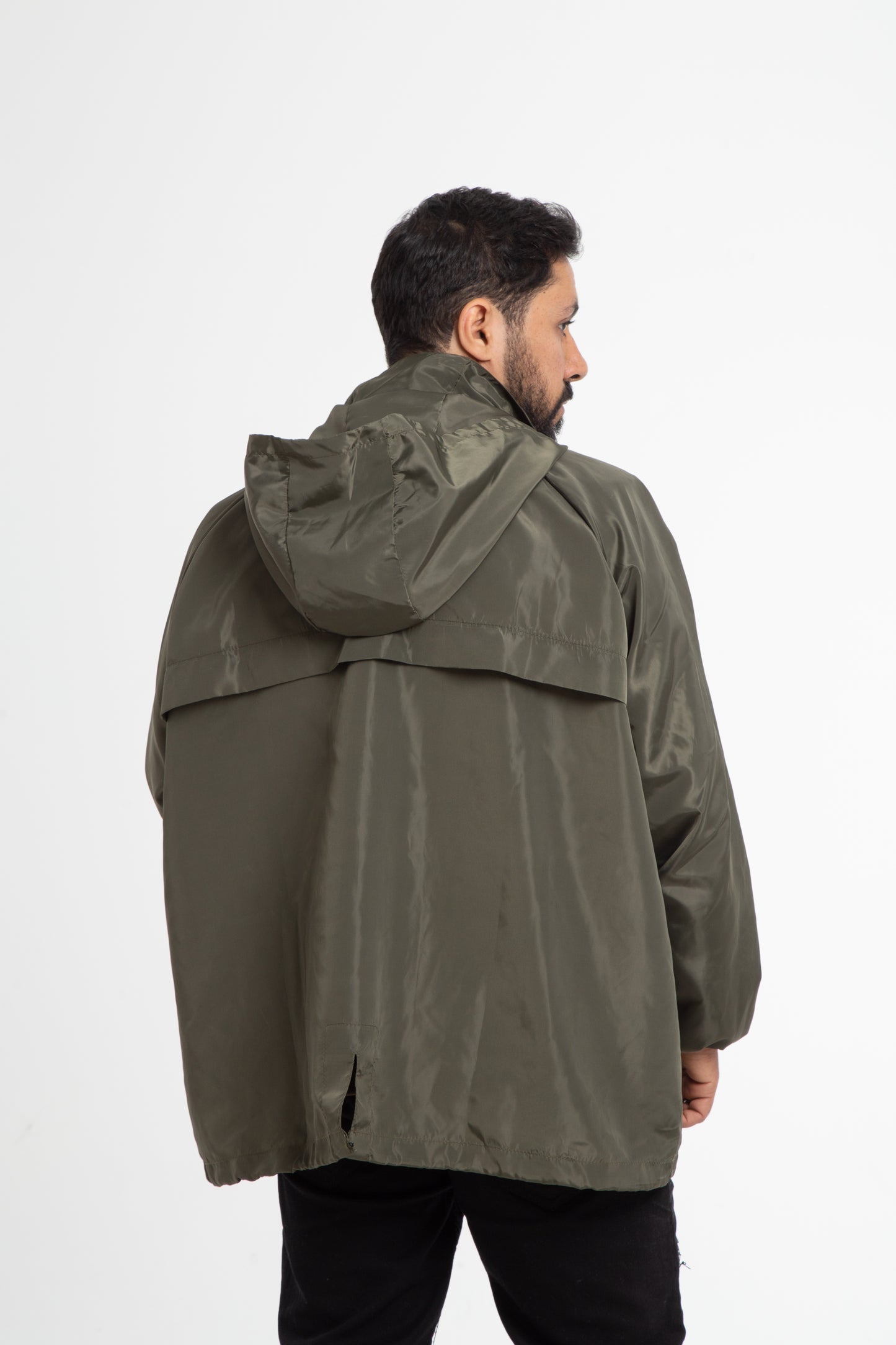 Oversized rain jacket