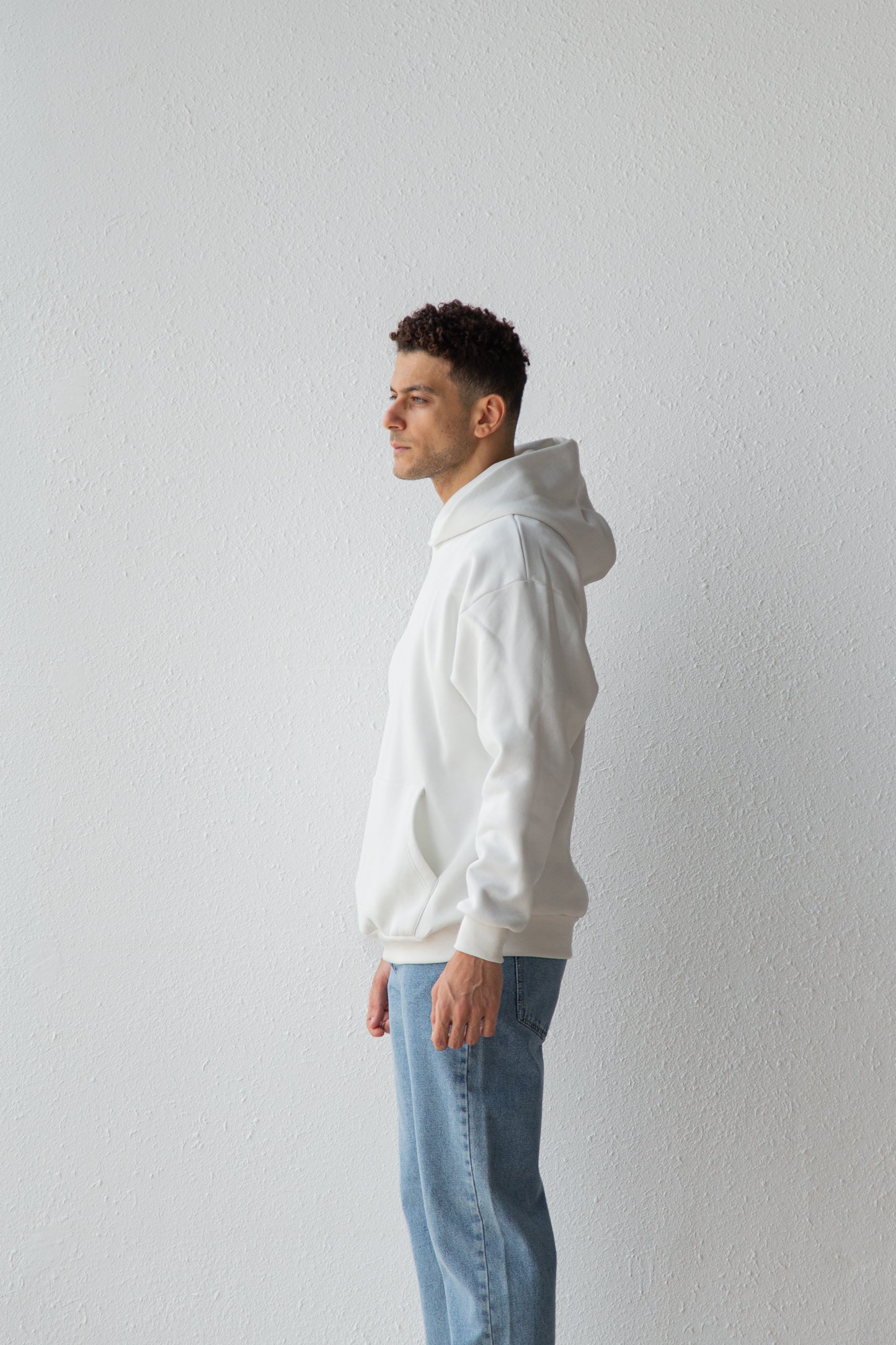 Basic oversized hoodie with inside fleece