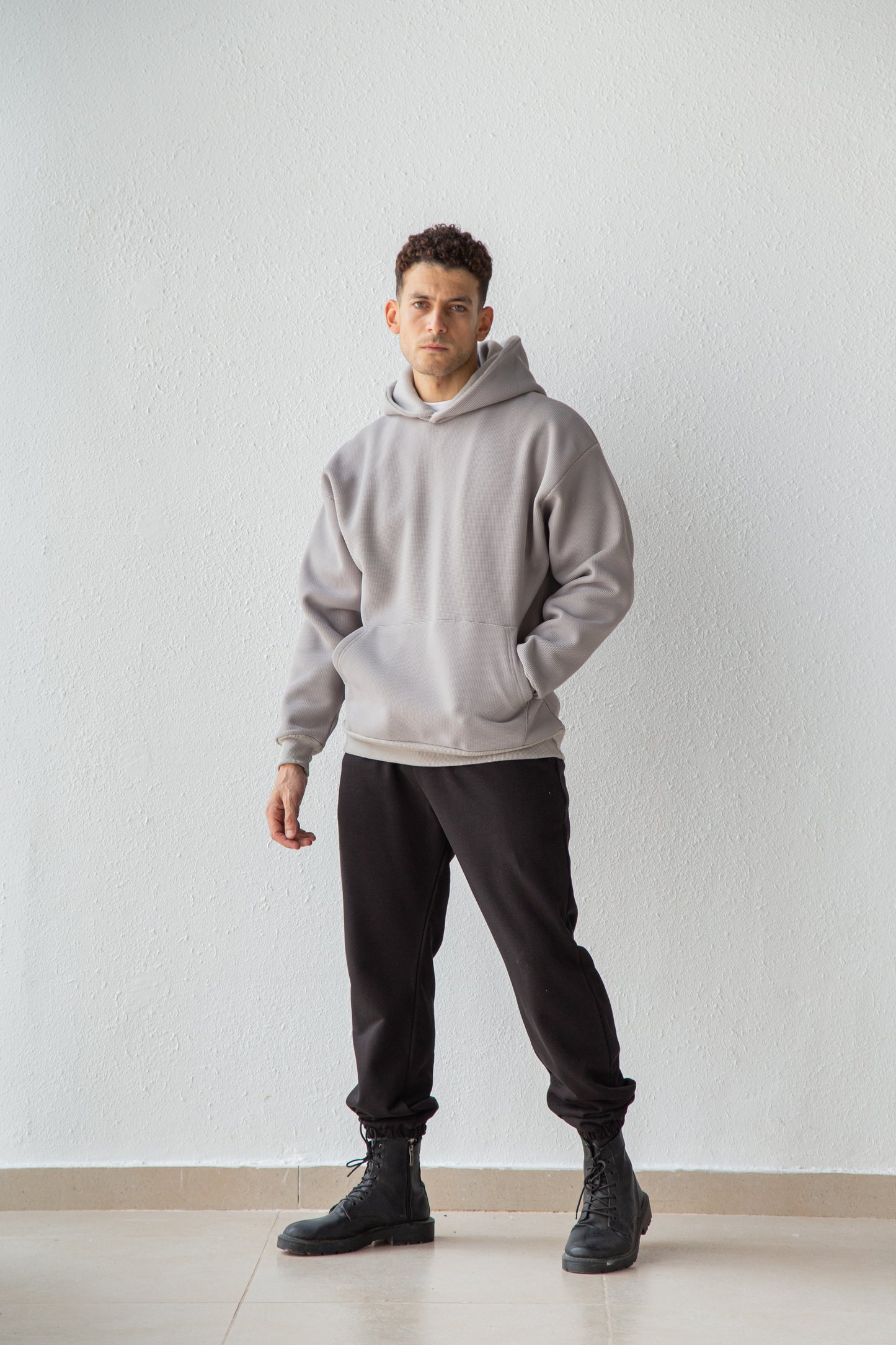 Basic oversized hoodie with inside fleece