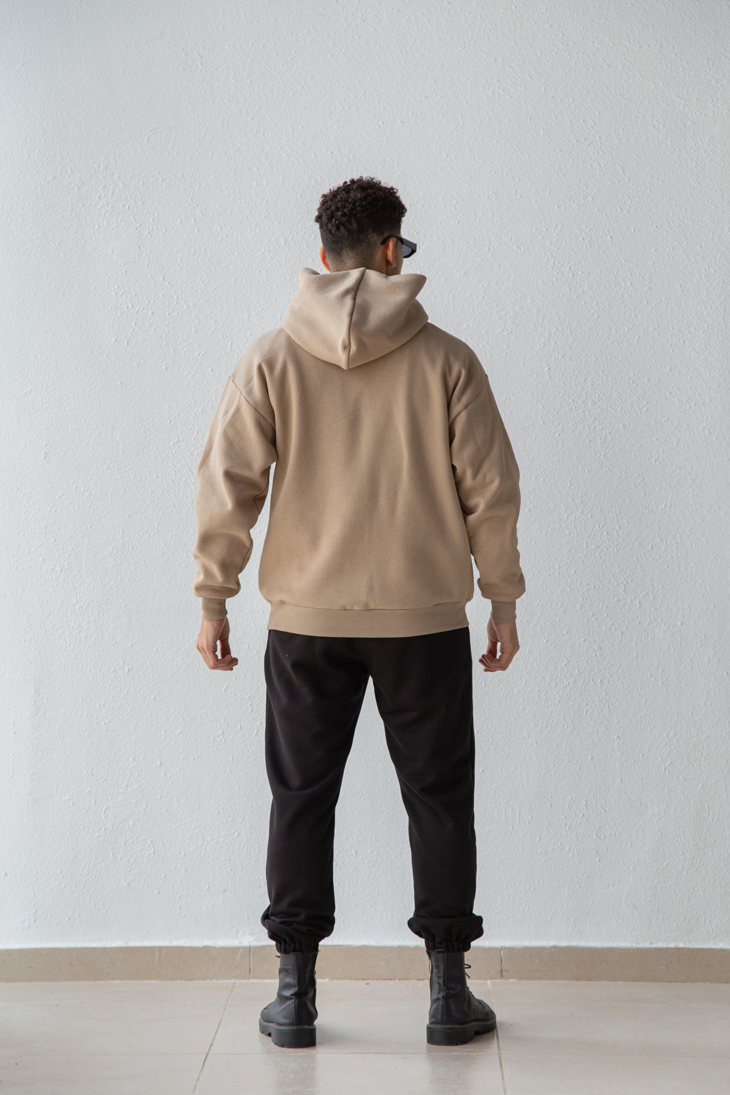 Basic oversized hoodie with inside fleece