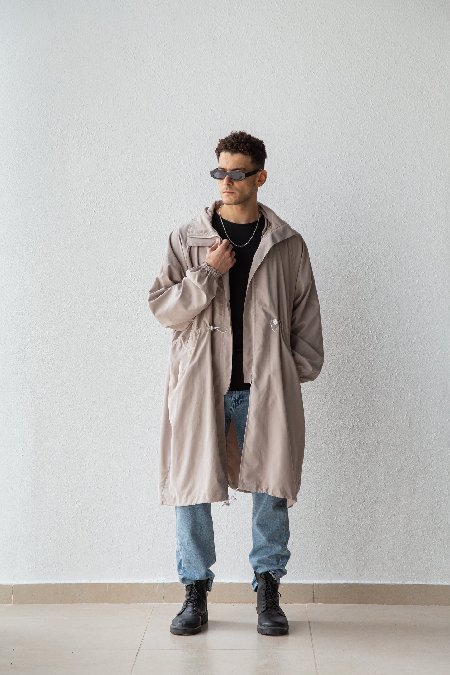 Oversized rain coat