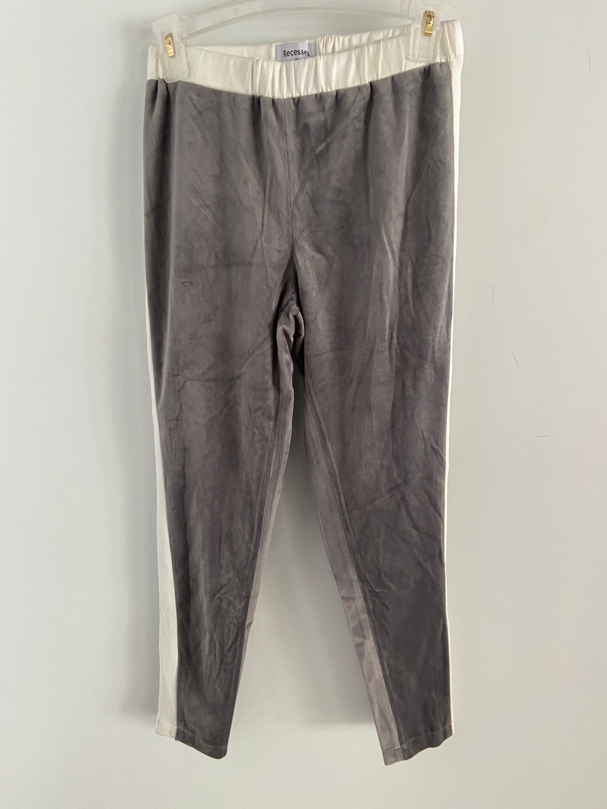 velvet pant with matching side line