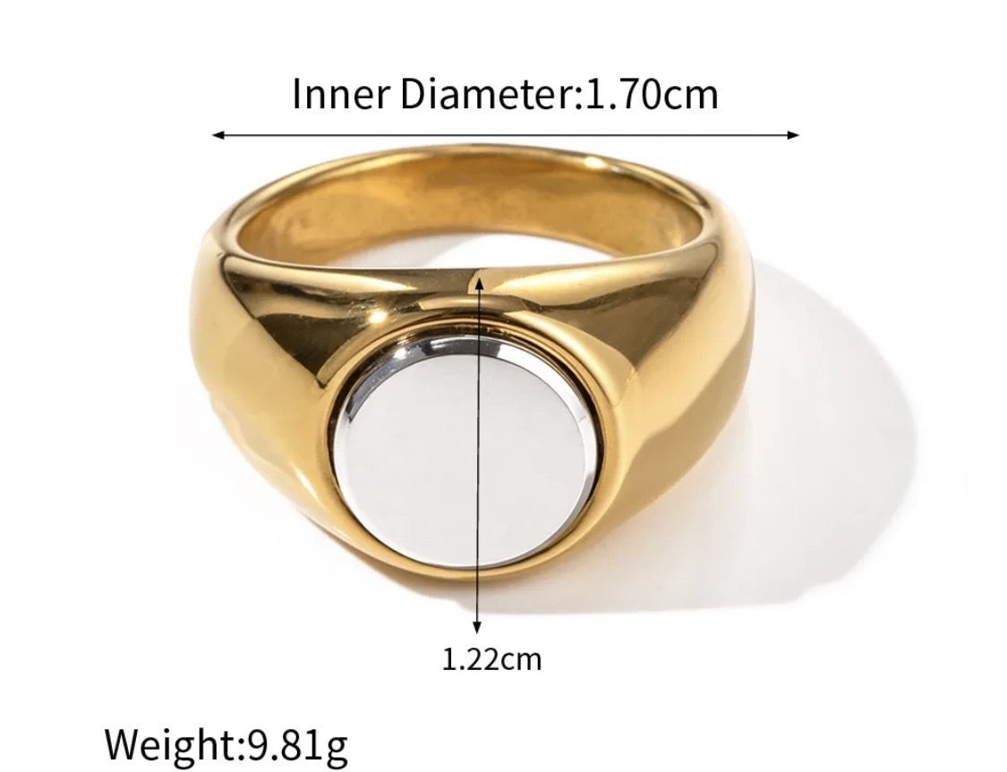 silverxgold ring