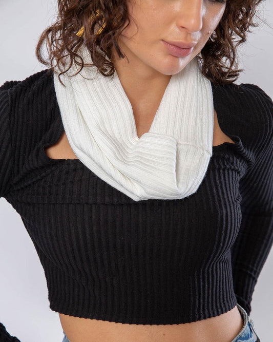 knit collar scarf