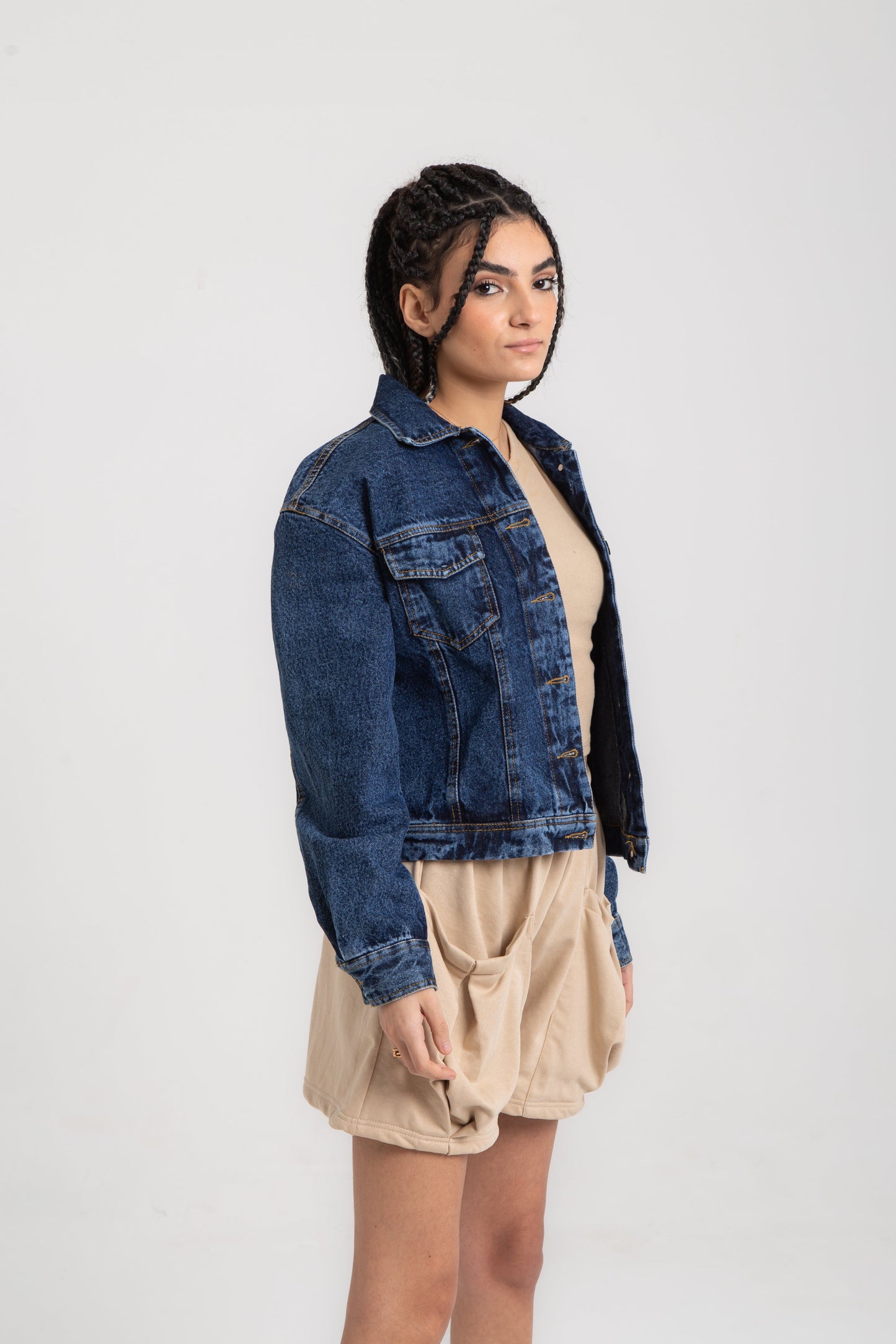 Oversized jeans denim jacket