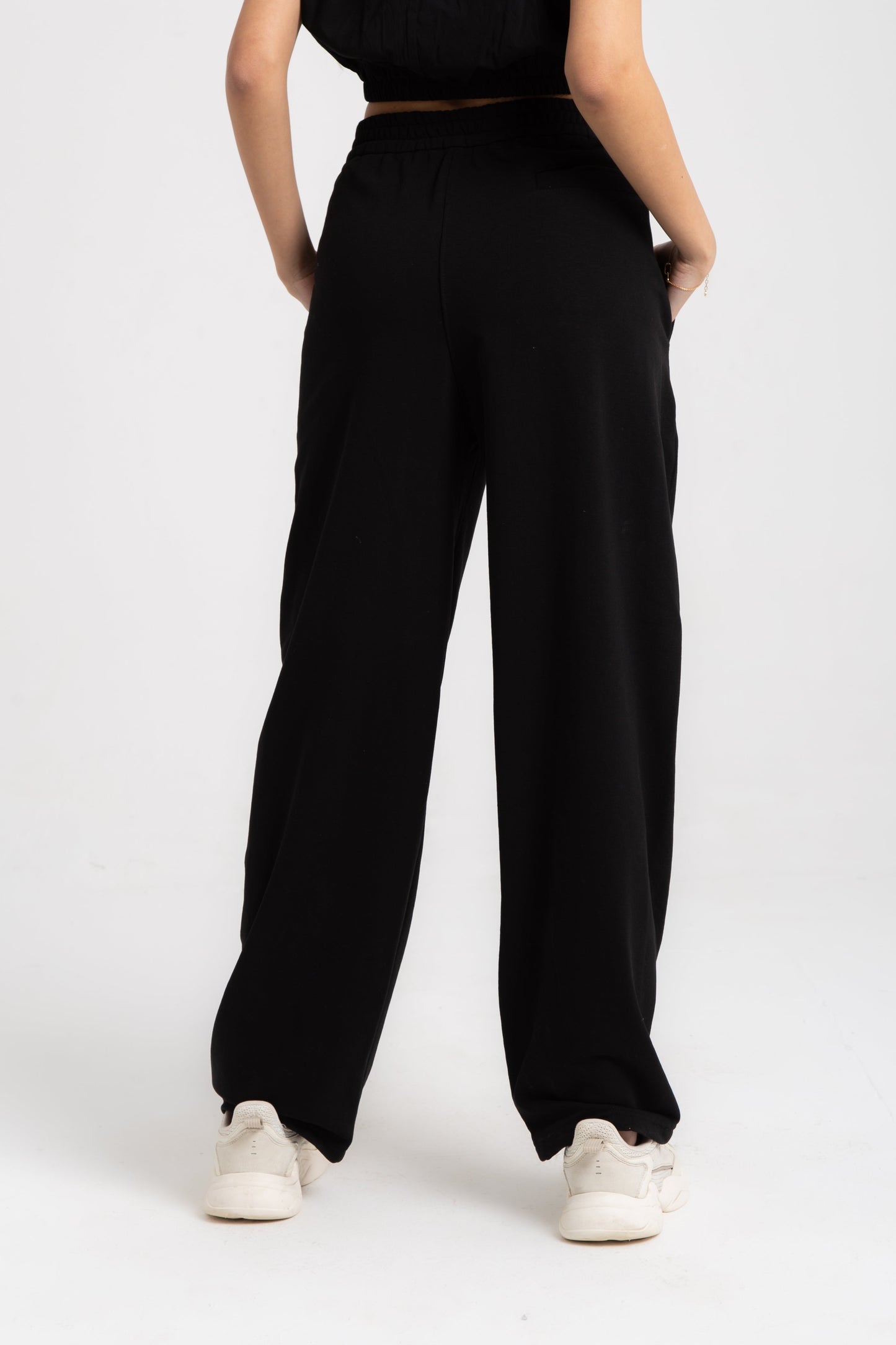 Wide leg cotton pant