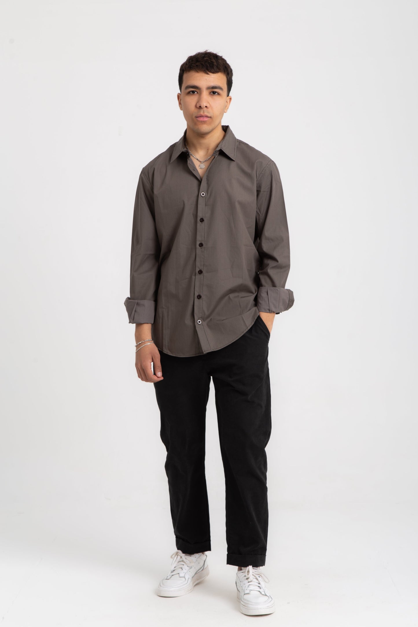 Long sleeves stripped shirt