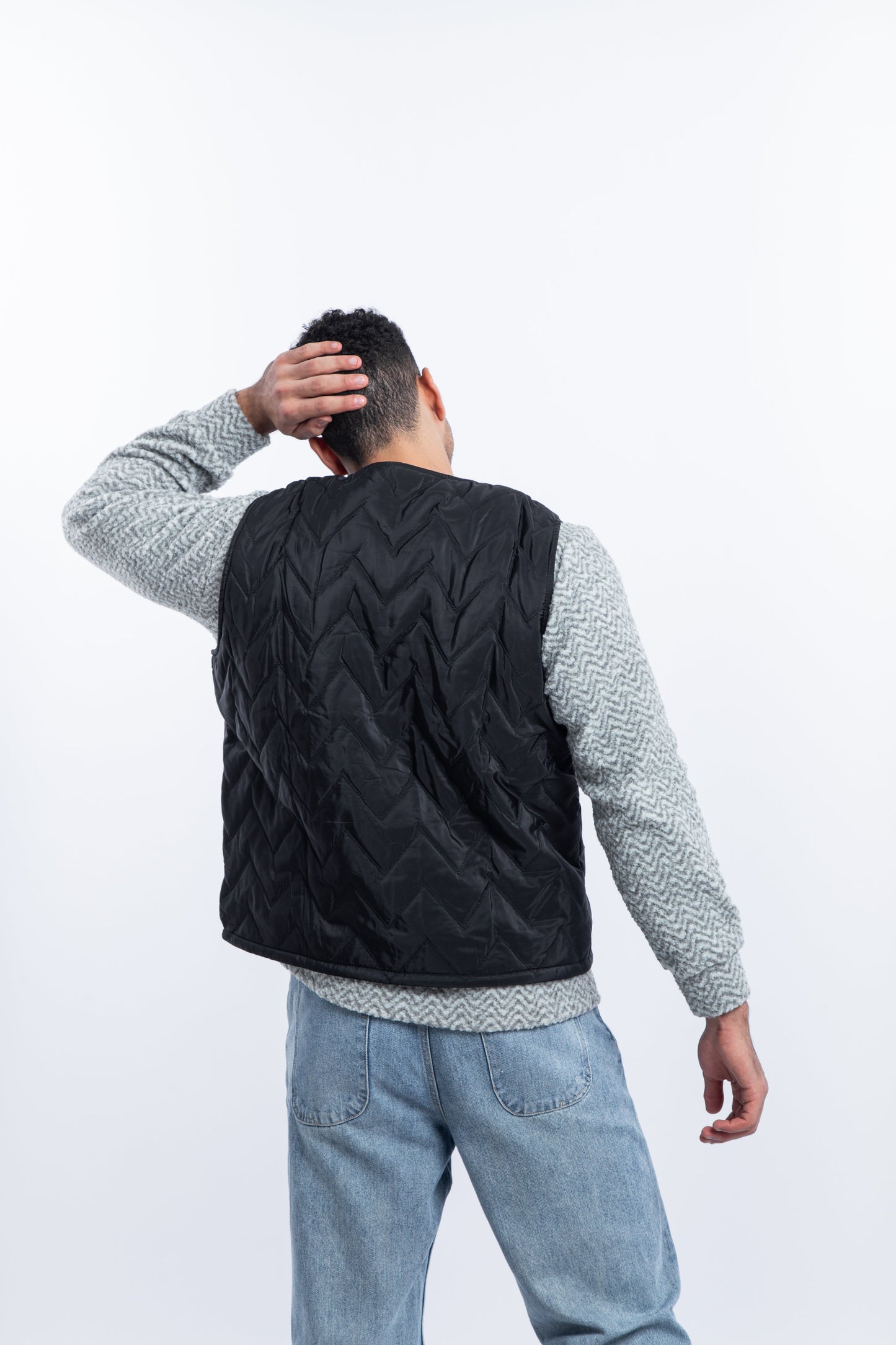 Waterproof zigzag puffer vest