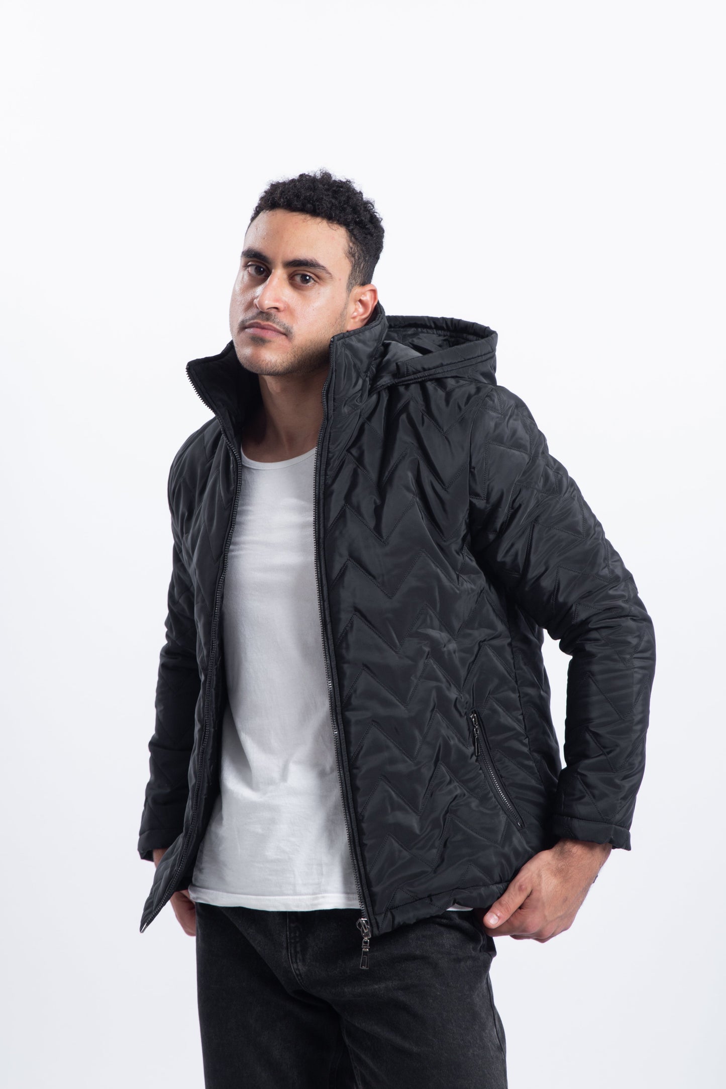 Water proof zigzag puffer jacket