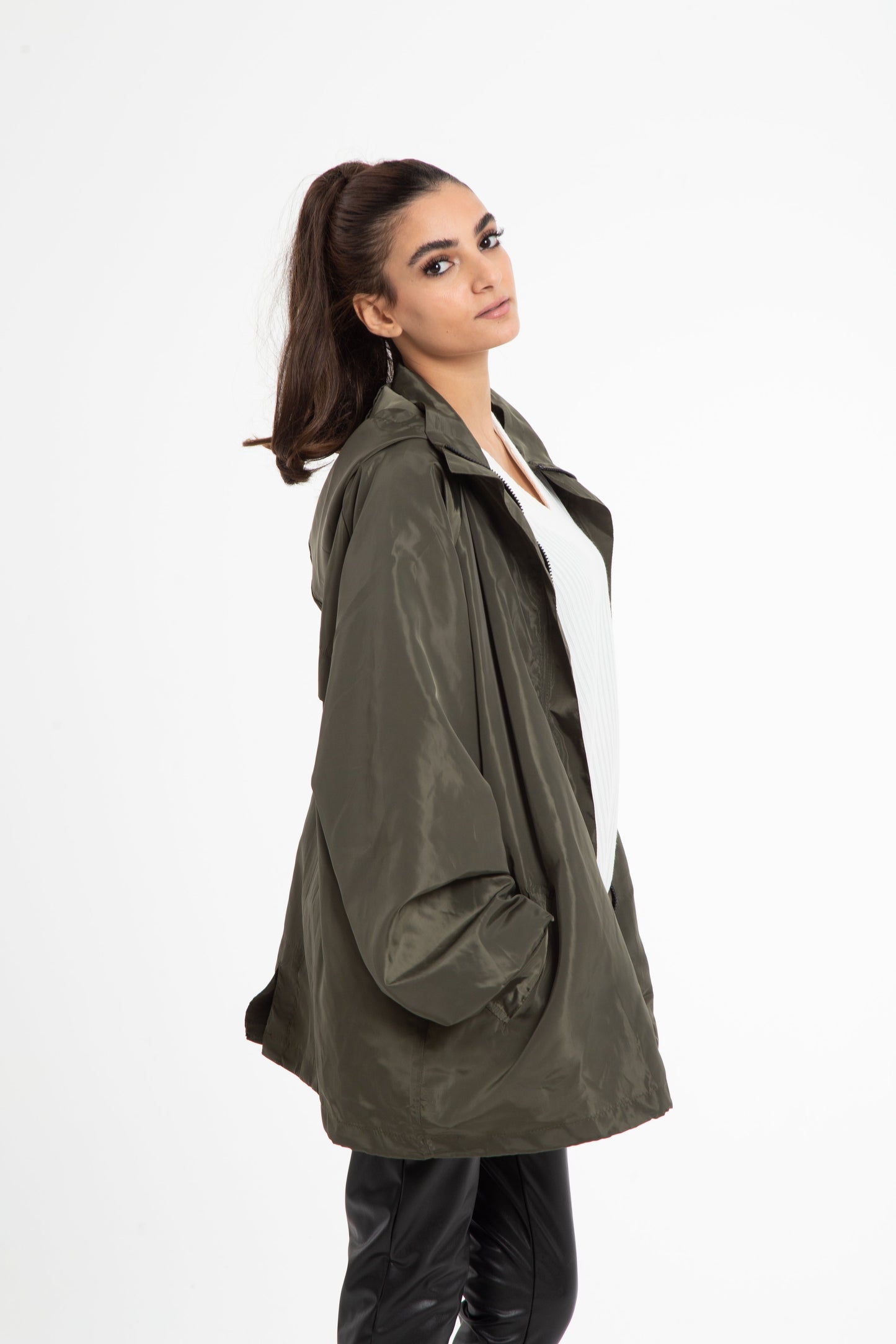 Oversized rain jacket