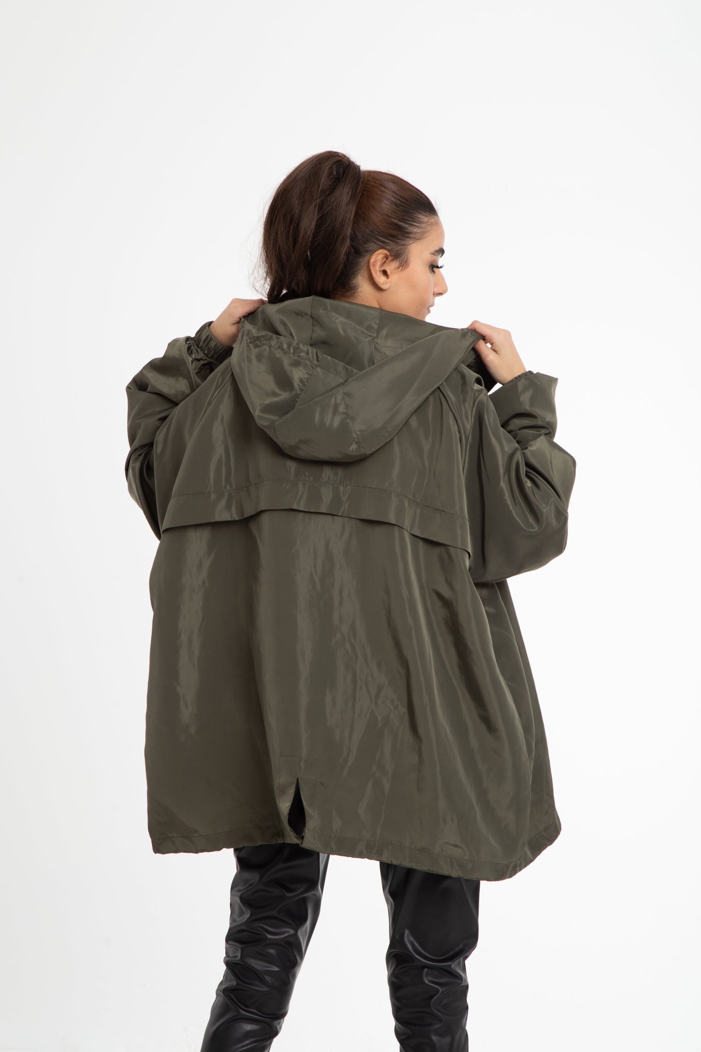 Oversized rain jacket