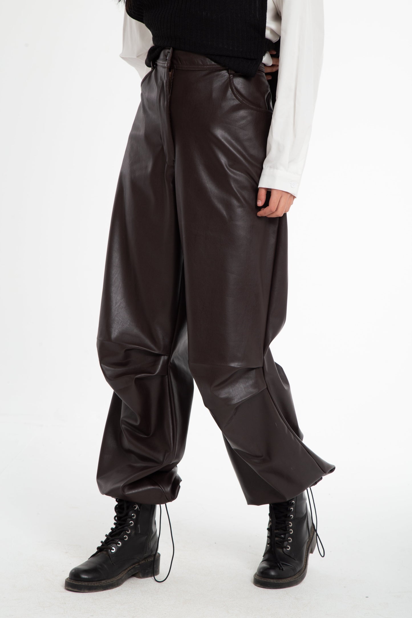 Parachute leather pants