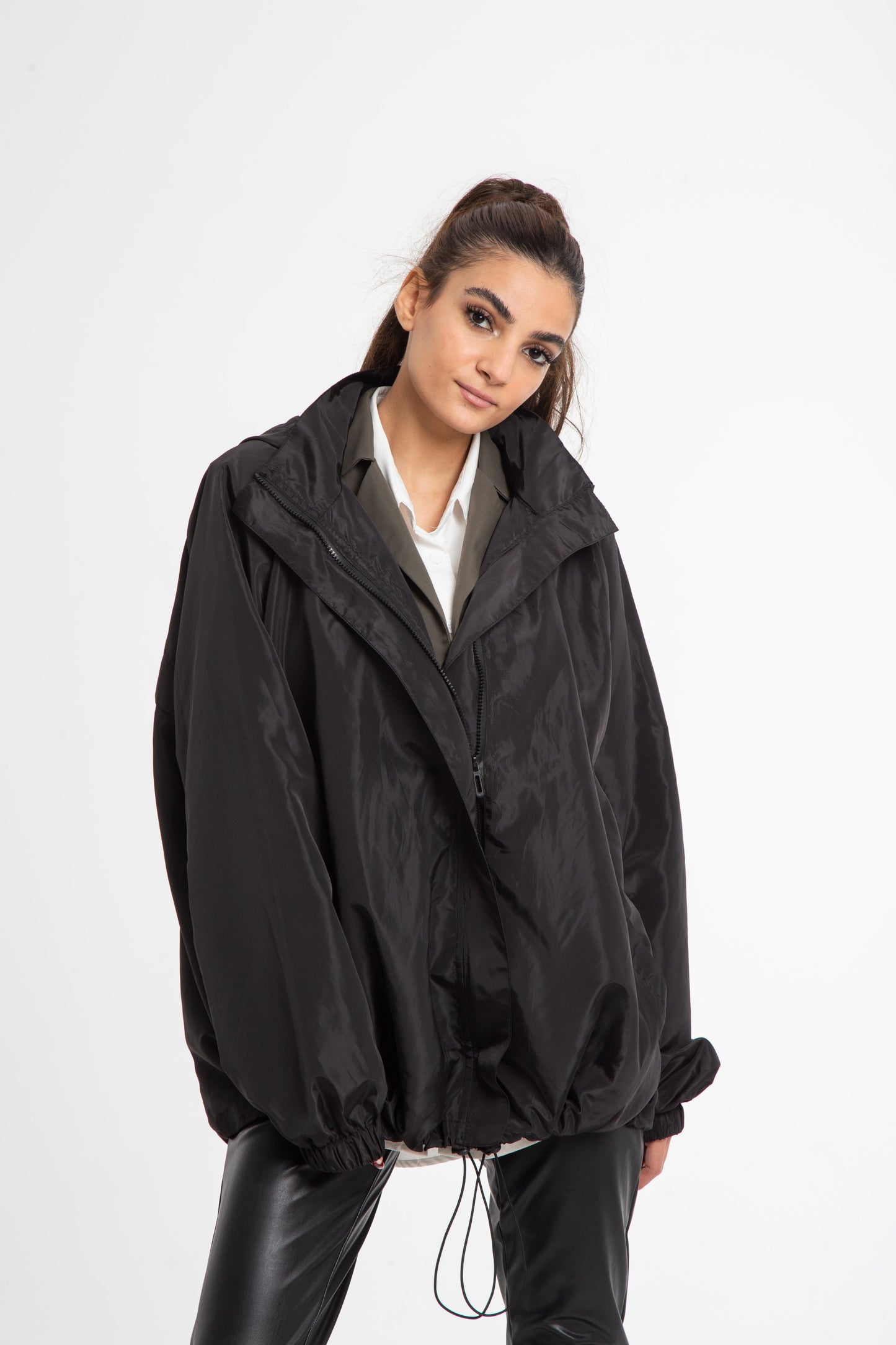 Oversized rain jacket