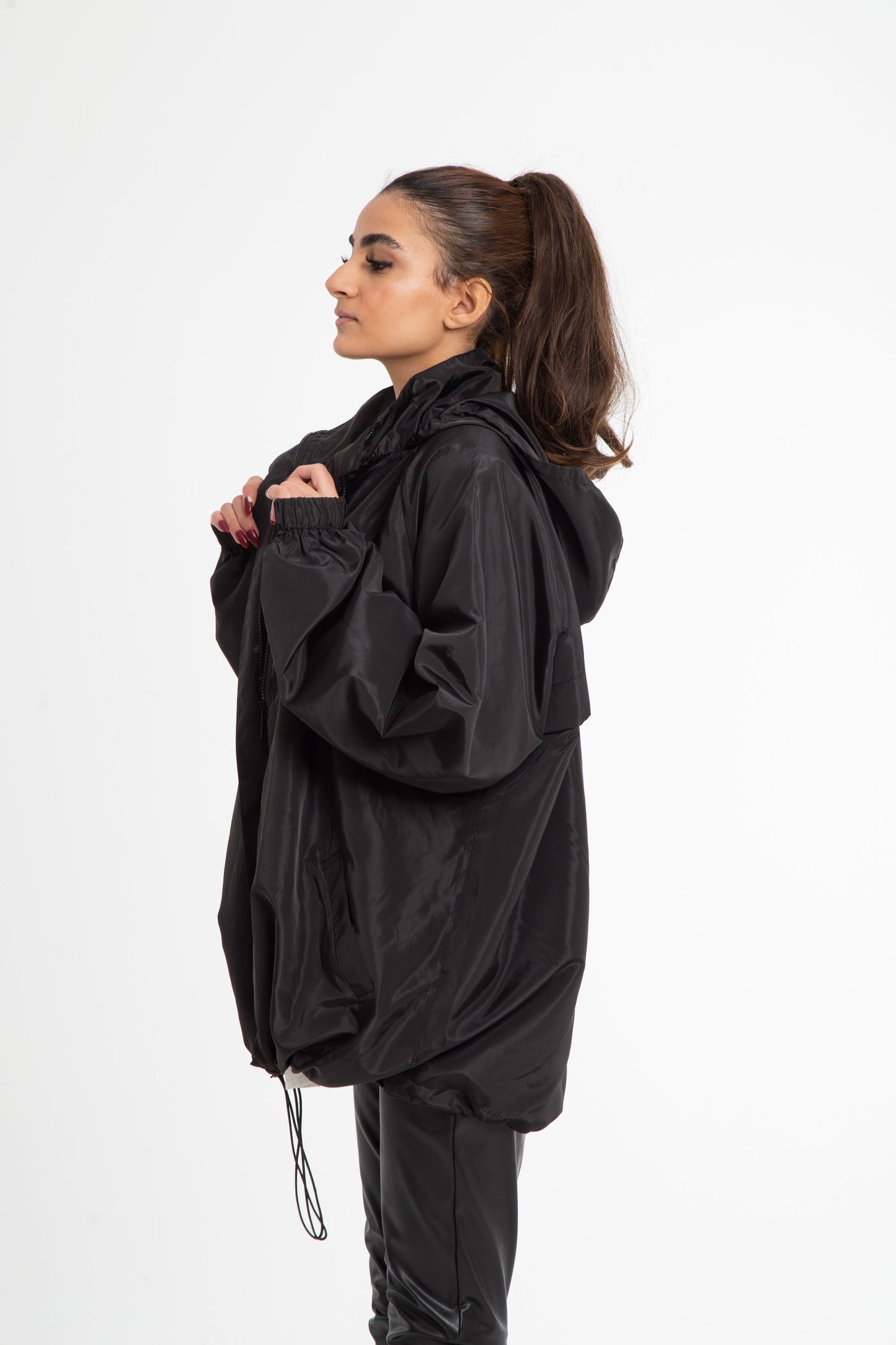 Oversized rain jacket