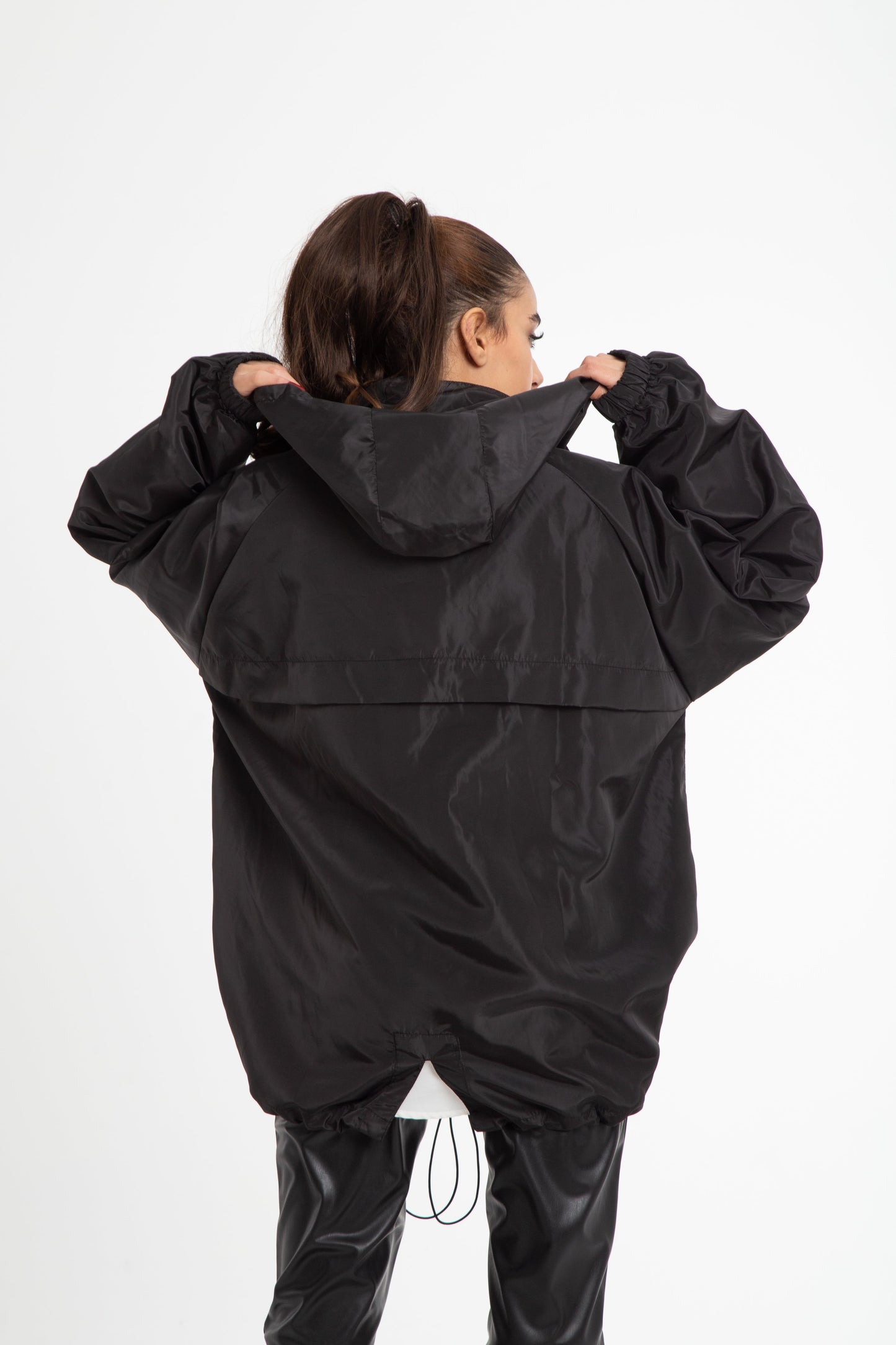 Oversized rain jacket